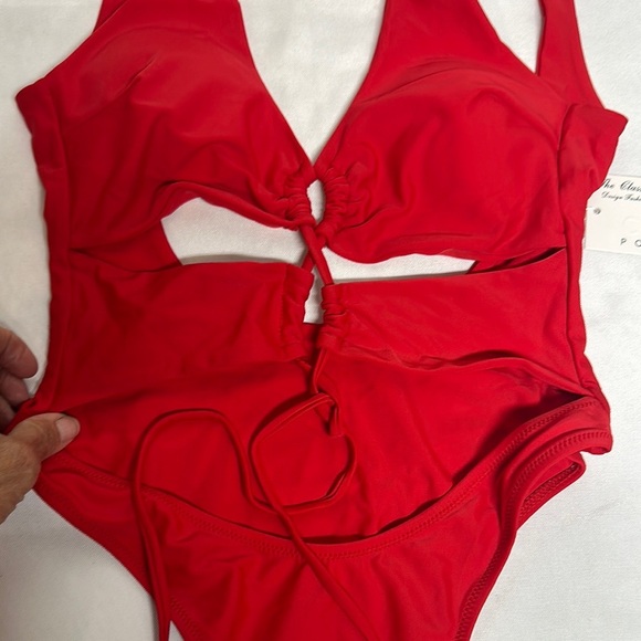 Red One-Piece Swimsuit - Picture 2 of 8